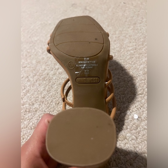 Nine West Women’s Wide Heel Strap Sandals - Picture 5 of 7